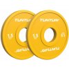 Olympijský kotouč TUNTURI Frakční 1,5 kg žlutý, 50 mm - pár