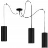 Belis | Luster na lanku ZIK 3xE27/40W/230V pavúk čierna | BE0424