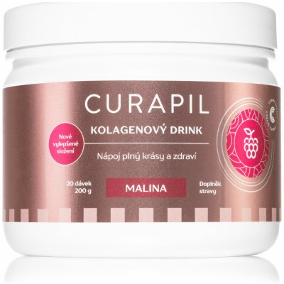 Curapil Kolagenový drink Malina kolagén pre krásne vlasy, pleť a nechty 200 g