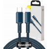 Baseus CATLGD-03 s vysokou hustotou opletenia Type-C na Lightning, PD, 20 W, 1m, modrý