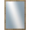 DANTIK - Zrkadlo v rámu, rozmer s rámom 50x70 cm z lišty TRITON biely bronz (2140)