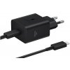 EP-T4511XBE Samsung USB-C 45W Cestovní nabíječka + USB-C Datový Kabel Black EP-T4511XBEGEU