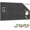 ALLboards Filcové panely na zeď 80x40 cm tmavě šedé, Z4_FELT40x20DARK_GRE