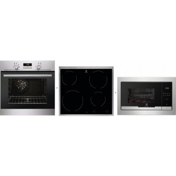 Set Electrolux EZB2400AOX + EHF6240XXK + EMT25207OX