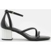MICHAEL Michael Kors Sandále 40H3P0MS2L PORTER STRAPPY MID SANDAL Čierna