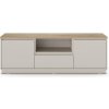 Béžový TV stolík v dekore duba 161x55x40 cm Loreta – Marckeric