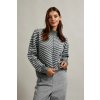 Marisse Women's Sweater Z-Sw-4526 Grey Mel_Off White biela | šedá S Marisse 5904152500430
