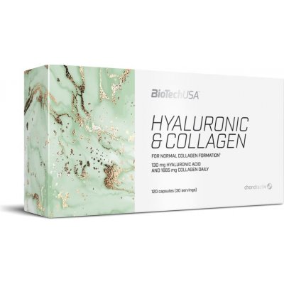 BioTechUSA Hyaluronic & Collagen kapsuly s kolagénom 120 cps