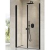 Sprchové dvere do niky RAVAK Chrome 100 cm farba rámu čierna dekor skla číre sklo 0QVAC30LZ1