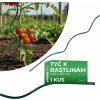 Tyč GS2 1800/6,5 mm, špirálová, drôtená, zelená, oporná k rastlinám a paradajkám