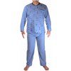 Karel froté pyžamo pánske 3F-785-27 XL svetlomodrá