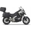 SHAD Kompletná sada čiernych hliníkových kufrov TERRA BLACK , 37 litrov vrchný kufor, 47L/47 litrov bočné kufre, vrátane montážnej sady a platni SHAD HONDA NC 750 X 2021-