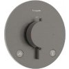 Hansgrohe Ecostat Comfort S - Termostatická batéria pod omietku, na 2 spotrebiče, kefovaný čierny chróm 33715340