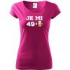 Je mi 50 pivo - Dámske tričko Pure - L ( Fuchsiová )