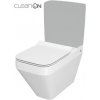 Cersanit CREA WC-Kombi Misa CleanOnasedátko SLIM SC, Biela hranaté K114-022 K114-022