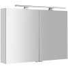 SAPHO - MIRRÓ galérka s LED osvetlením, 100x70x16cm, biela MC100-0030