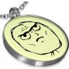 Šperky eshop - Prívesok z ocele, MEME FACE - DETERMINED AA27.23