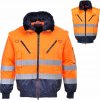 Portwest PJ50 Hi Vis Pilot Bunda 3 v 1 oranžová oranžová tmavomodrá oranžová tmavomodrá