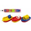 Teddies Loď/Čln do vody 3ks plast 14cm v sáčku 12m+