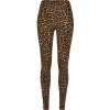 Women's soft leggings AOP darkleo hnedá L Urban Classics 4065812351180