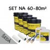 SET na 60-80m2 (90kg) - 4xTekutá guma ALFEMA TG500 šedá 20 kg, 2x Penetrácia ALF PR40 5kg, náradie
