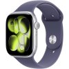 Apple Watch Series 11 46 mm Strieborný hliník s hmlovo fialovým športovým remienkom S/M MEV94WF/A