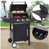 Mobilný záhradný plynový gril 3 Horáky teplomer (Mobilný záhradný plynový gril 3 Horáky teplomer)