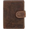 Pánska kožená peňaženka tmavo hnedá - Bellugio Leonidas hnedá
