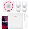 Bezdrôtový Alarm Set Hikvision WiFi Ústredňa, 4x PIR Senzor, Magnetický Kontakt, Siréna