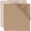Jollein Napínacia plachta 140/150 x 70/75 cm 2 ks Wild Rose