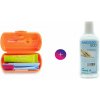 Curaprox Travel Set zubná kefka + CPS medzizubné kefky 2 ks + zubná pasta 10 ml darčeková sada, oranžový