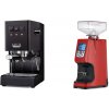 Gaggia New Classic E24 BC, black + Eureka Atom 60, ferrari red