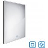 Nimco Čierne LED zrkadlo 600x800 s dvoma dotykovými senzormi ZPC 13002VX-90