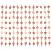 Party záves rosegold hviezdy 100 x 200 cm