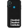 TopQ Zadný silikónový kryt DARK na Realme C3 Hodně budeš někde
