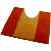 ROUTNER Kúpeľňová predložka ATHENA Oranžová 10305 - Oranžová / 50 x 50 cm WC s výkrojom 10305