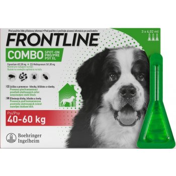 Frontline Combo Spot-On Dog XL 40-60 kg 3 x 4,02 ml