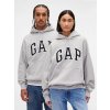 GAP Oversize mikina s logom Extra Heavyweight Unisex Sivá S Sivá Sivá