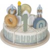 Drevená narodeninová torta Little Dutch Blue