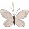 Clayre & Eef Ozdobný přívěsek Motýl 16 cm Růžová žehlička - - Clayre & Eef