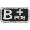 Nášivka textilná 101 Inc krv B POS - biela
