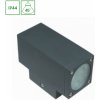 SPECTRUM - TORRE CREE 6W - fasádne obojsmerné svietidlo 45° IP44 172x108x63mm 230V Studená biela / 6000°K - Sivé
