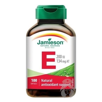 Jamieson Vitamín E 200 IU 100 kapsúl