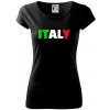 Italy Nápis - Dámske tričko Pure - 2XL ( Čierna )