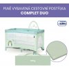 Asalvo COMPLET DUO cestovná postieľka (závesné lôžko, hrací oblúk), hedgehog