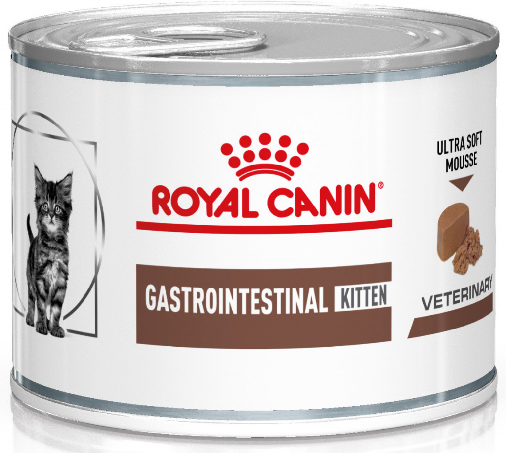 ROYAL CANIN Veterinary Diet Cat Gastrointestinal Kitten Mousse 12 x 195 g