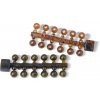 Anaconda korálky Jungle Tapered Holes Beads Jungle 6mm 24ks - Hnedá