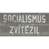Socialismus Zvítězíl - ceduľa 30cm x 20cm Plechová tabuľa