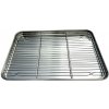 Grilovací plech na pečenie s mriežkou, 45x33cm