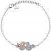 Detský náramok Disney Minnie a Mickey Mouse strieborný BS00048TZWL-55.CS
